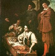 birth of st. pedro nolasco Francisco de Zurbaran